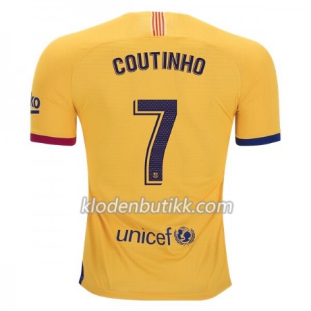 FC Barcelona Philippe Coutinho 7 Borte Fotballdrakt 2019-2020 Kortermet